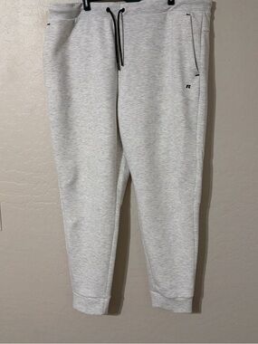 Russell Athletic Heather Gray Sweatpants with Black Drawstring